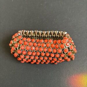 Chic Red Beaded Bracelet